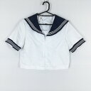 コスプレ セーラー服 上着 L 白3本線 女子 学生服 中学 高校 白 制服 中古 GM1678
