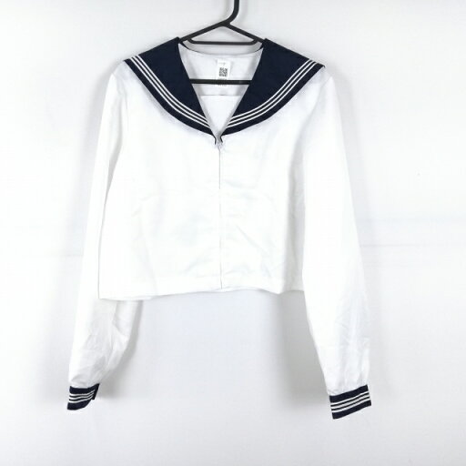 コスプレ セーラー服 上着 5L 大きいサイズ 特大 白3本線 女子 学生服 中学 高校 白 制服 中古 GM2035 コスプレ セーラー服 上着 5L 大きいサイズ 特大 白3本線 女子 学生服 中学 高校 白 制服 中古 GM2035