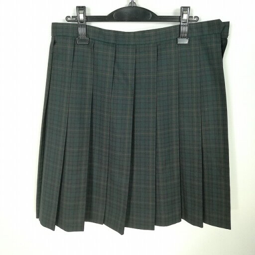 スクールスカート 大きいサイズ 冬物 w75-丈55 チェック 中学 高校 プリーツ 学生服 制服 女子 中古 HK1218 スクールスカート 大きいサイズ 冬物 w75-丈55 チェック 中学 高校 プリーツ 学生服 制服 女子 中古 HK1218