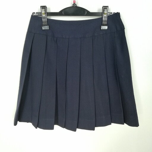 スクールスカート 冬物 w63-丈46 紺 中学 高校 プリーツ 学生服 制服 女子 中古 HK1237 スクールスカート 冬物 w63-丈46 紺 中学 高校 プリーツ 学生服 制服 女子 中古 HK1237