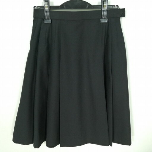 スクールスカート 夏物 w60-丈54 黒 山口岩国高校 プリーツ 学生服 制服 女子 中古 HK8458 スクールスカート 夏物 w60-丈54 黒 山口岩国高校 プリーツ 学生服 制服 女子 中古 HK8458