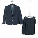 ブレザー スカート 上下2点セット カンコー 冬物 女子 学生服 東京狛江高校 紺 制服 中古 ランクC NA8423