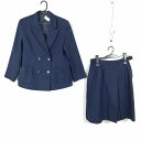 ブレザー スカート 上下2点セット 冬物 女子 学生服 東京日野第四中学 紺 制服 中古 ランクC NA8467