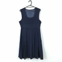 ジャンパースカート バスト88 ウエスト70 冬物 女子 学生服 中学 高校 紺 制服 中古 ランクC NA8963