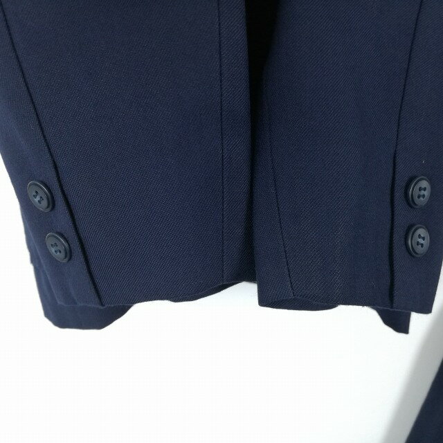 ブレザー スカート 上下2点セット 冬物 女子 学生服 中学 高校 紺 制服 中古 ランクC EY0932