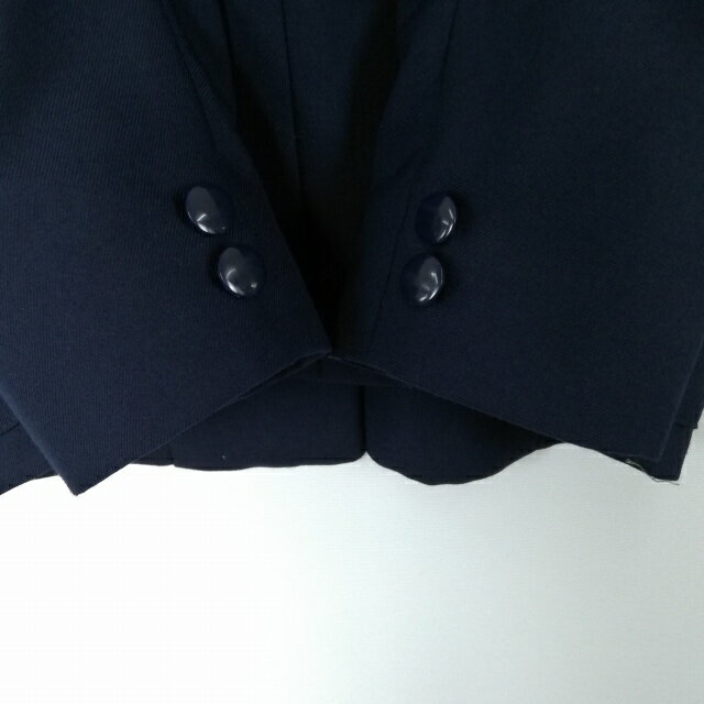 ブレザー ジャンパースカート 上下2点セット 指定 150A 冬物 女子 学生服 神奈川南下浦中学 紺 制服 中古 ランクB EY8743