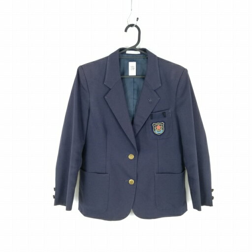 ブレザー 上着 冬物 女子 学生服 大阪土生中学 紺 制服 中古 ランクC EY9275 ブレザー 上着 冬物 女子 学生服 大阪土生中学 紺 制服 中古 ランクC EY9275