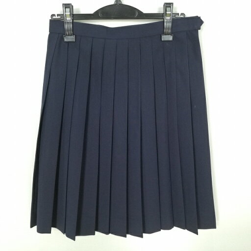 スクールスカート 夏物 w66-丈56 紺 中学 高校 プリーツ 学生服 制服 女子 中古 HK5687 スクールスカート 夏物 w66-丈56 紺 中学 高校 プリーツ 学生服 制服 女子 中古 HK5687