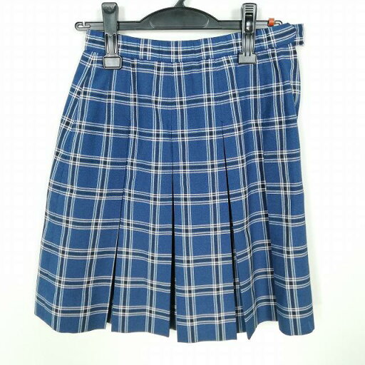 スクールスカート 夏物 w60-丈51 チェック 中学 高校 プリーツ 学生服 制服 女子 中古 HK8070 スクールスカート 夏物 w60-丈51 チェック 中学 高校 プリーツ 学生服 制服 女子 中古 HK8070