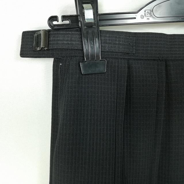 スクールスカート 夏物 w63-丈59 チェック 中学 高校 プリーツ 学生服 制服 女子 中古 HK8074
