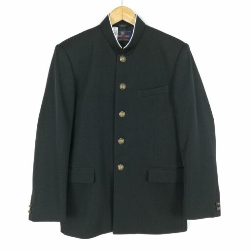 学生服 学ラン 170A 男子 上着 丸洗い可 ウール混 ラウンドカラー カシドス 黒 中古 ランクC a3 JJ5739 学生服 学ラン 170A 男子 上着 丸洗い可 ウール混 ラウンドカラー カシドス 黒 中古 ランクC a3 JJ5739