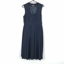 ジャンパースカート バスト80 ウエスト70 冬物 女子 学生服 中学 高校 紺 制服 中古 ランクB NA8282