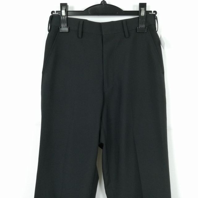 学生ズボン 夏物 W66 トンボ 標準型学生服 男子 学ラン 夏ズボン ノータック 中古 黒 ランクB a2 PP4258