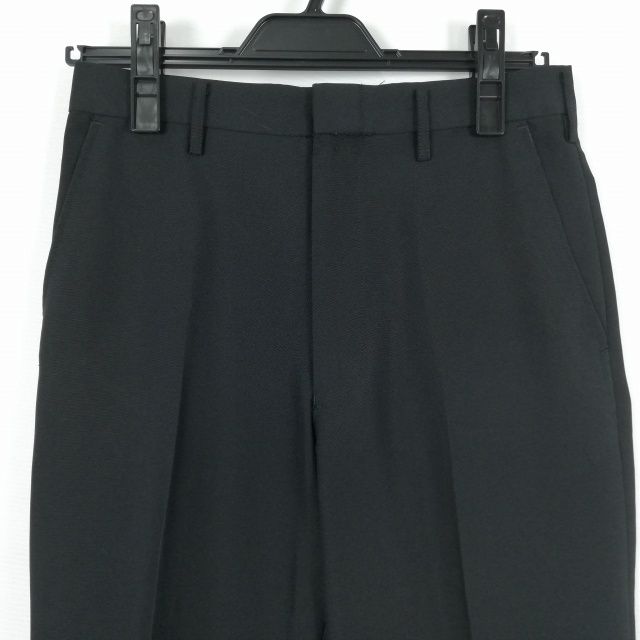 学生ズボン 夏物 W70 トンボ 標準型学生服 男子 学ラン 夏ズボン カシドス ノータック 中古 黒 ランクC a2 PP4322