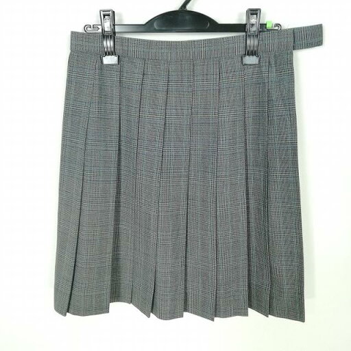 スクールスカート 夏物 w66-丈51 チェック 中学 高校 プリーツ 学生服 制服 女子 中古 HK6098 スクールスカート 夏物 w66-丈51 チェック 中学 高校 プリーツ 学生服 制服 女子 中古 HK6098