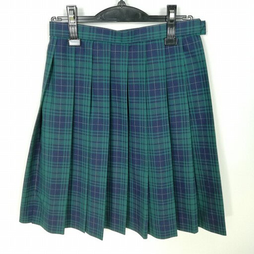 スクールスカート 夏物 w66-丈54 チェック 中学 高校 プリーツ 学生服 制服 女子 中古 HK6139 スクールスカート 夏物 w66-丈54 チェック 中学 高校 プリーツ 学生服 制服 女子 中古 HK6139