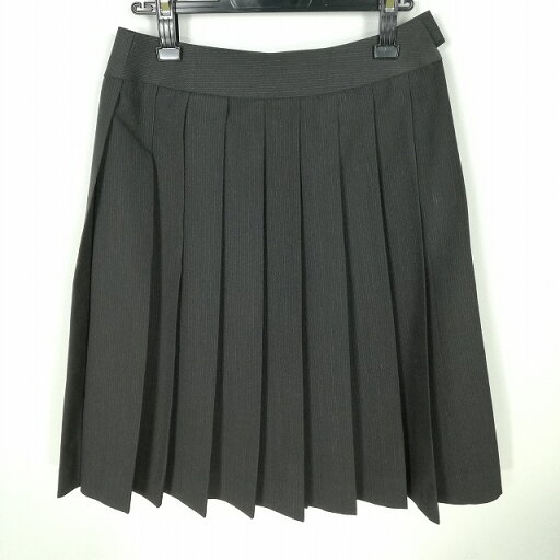 スクールスカート 冬物 w66-丈62 ストライプ 中学 高校 プリーツ 学生服 制服 女子 中古 HK6140 スクールスカート 冬物 w66-丈62 ストライプ 中学 高校 プリーツ 学生服 制服 女子 中古 HK6140