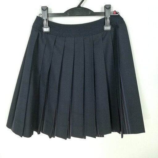 スクールスカート 冬物 w63-丈50 ストライプ 中学 高校 プリーツ 学生服 制服 女子 中古 HK6142 スクールスカート 冬物 w63-丈50 ストライプ 中学 高校 プリーツ 学生服 制服 女子 中古 HK6142
