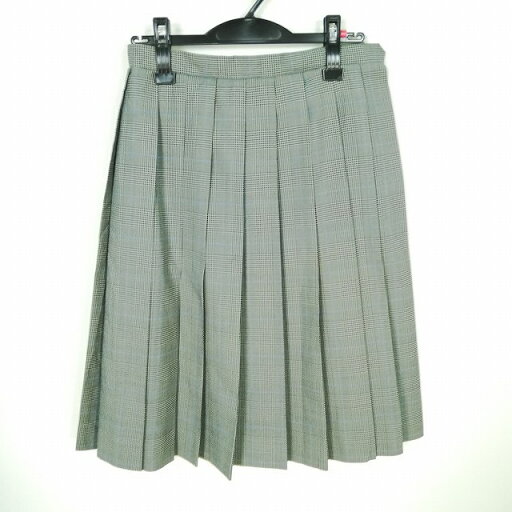スクールスカート 冬物 w63-丈62 チェック 中学 高校 プリーツ 学生服 制服 女子 中古 HK6156 スクールスカート 冬物 w63-丈62 チェック 中学 高校 プリーツ 学生服 制服 女子 中古 HK6156