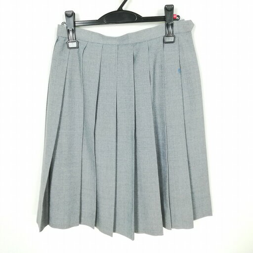 スクールスカート 夏物 w63-丈59 グレー 中学 高校 プリーツ 学生服 制服 女子 中古 HK6192 スクールスカート 夏物 w63-丈59 グレー 中学 高校 プリーツ 学生服 制服 女子 中古 HK6192