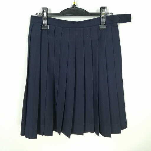 スクールスカート 冬物 w69-丈53 紺 中学 高校 プリーツ 学生服 制服 女子 中古 HK6218 スクールスカート 冬物 w69-丈53 紺 中学 高校 プリーツ 学生服 制服 女子 中古 HK6218