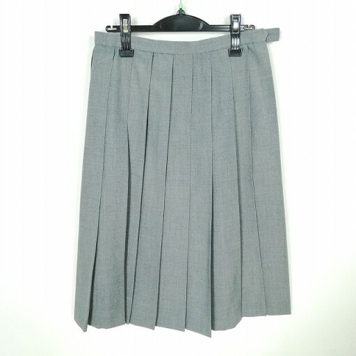 スクールスカート 夏物 w66-丈67 グレー 中学 高校 プリーツ 学生服 制服 女子 中古 HK6243 スクールスカート 夏物 w66-丈67 グレー 中学 高校 プリーツ 学生服 制服 女子 中古 HK6243