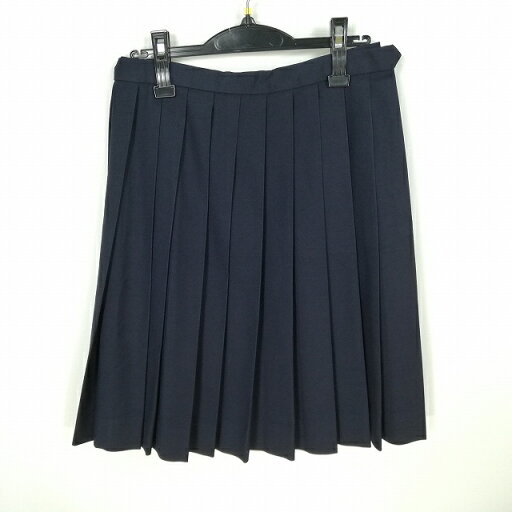 スクールスカート 冬物 w69-丈55 紺 中学 高校 プリーツ 学生服 制服 女子 中古 HK6253 スクールスカート 冬物 w69-丈55 紺 中学 高校 プリーツ 学生服 制服 女子 中古 HK6253