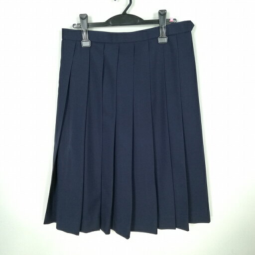 スクールスカート 大きいサイズ 冬物 w72-丈67 紺 中学 高校 プリーツ 学生服 制服 女子 中古 HK6256 スクールスカート 大きいサイズ 冬物 w72-丈67 紺 中学 高校 プリーツ 学生服 制服 女子 中古 HK6256