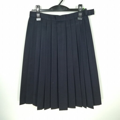 スクールスカート 冬物 w66-丈60 紺 中学 高校 プリーツ 学生服 制服 女子 中古 HK6266 スクールスカート 冬物 w66-丈60 紺 中学 高校 プリーツ 学生服 制服 女子 中古 HK6266