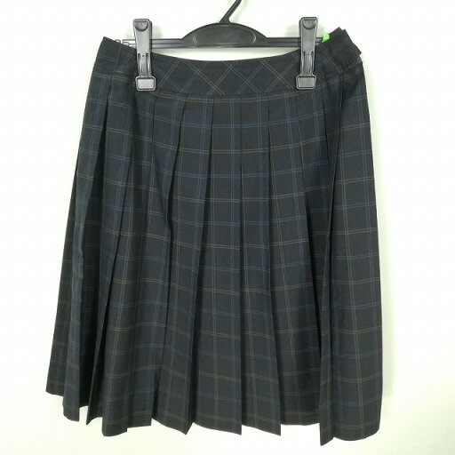 スクールスカート 夏物 w66-丈59 チェック 中学 高校 プリーツ 学生服 制服 女子 中古 HK6273 スクールスカート 夏物 w66-丈59 チェック 中学 高校 プリーツ 学生服 制服 女子 中古 HK6273