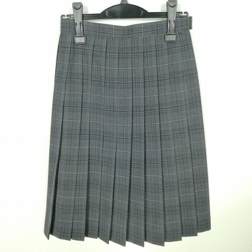 スクールスカート 夏物 w60-丈63 チェック 中学 高校 プリーツ 学生服 制服 女子 中古 HK6286 スクールスカート 夏物 w60-丈63 チェック 中学 高校 プリーツ 学生服 制服 女子 中古 HK6286