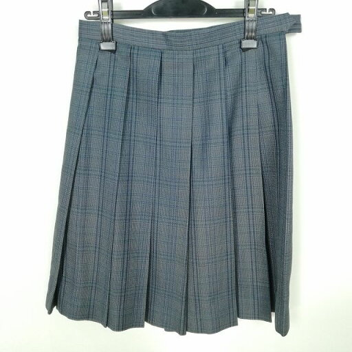 スクールスカート 冬物 w63-丈56 チェック 中学 高校 プリーツ 学生服 制服 女子 中古 HK6304 スクールスカート 冬物 w63-丈56 チェック 中学 高校 プリーツ 学生服 制服 女子 中古 HK6304
