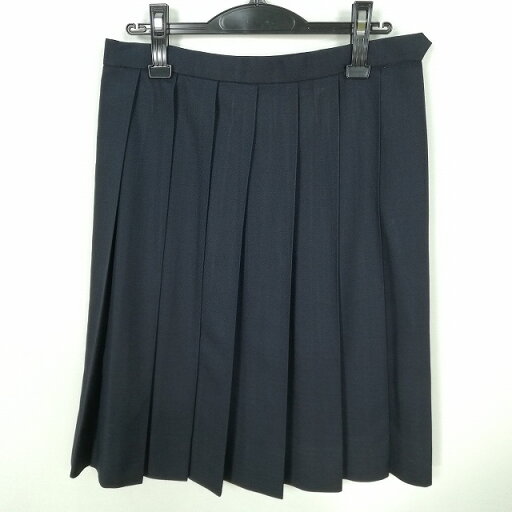 スクールスカート 冬物 w69-丈60 紺 中学 高校 プリーツ 学生服 制服 女子 中古 HK6323 スクールスカート 冬物 w69-丈60 紺 中学 高校 プリーツ 学生服 制服 女子 中古 HK6323