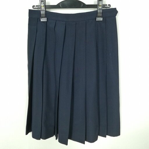 スクールスカート 夏物 w66-丈59 紺 中学 高校 プリーツ 学生服 制服 女子 中古 HK6332 スクールスカート 夏物 w66-丈59 紺 中学 高校 プリーツ 学生服 制服 女子 中古 HK6332