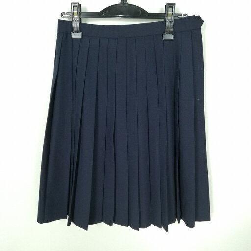 スクールスカート 夏物 w66-丈56 紺 中学 高校 プリーツ 学生服 制服 女子 中古 HK6349 スクールスカート 夏物 w66-丈56 紺 中学 高校 プリーツ 学生服 制服 女子 中古 HK6349