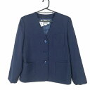 イートン 上着 160A 冬物 女子 学生服 中学 高校 紺 制服 中古 ランクB EY1788