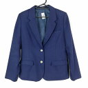 ブレザー 上着 冬物 女子 学生服 広島美鈴が丘高校 紺 制服 中古 ランクB EY2326