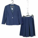 イートン スカート 上下2点セット 165A 大きいサイズ カンコー 冬物 女子 学生服 熊本井芹中学 紺 制服 中古 ランクC EY3226