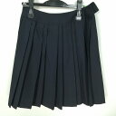 スクールスカート 冬物 w66-丈50 ストライプ 中学 高校 プリーツ 学生服 制服 女子 中古 HK8484