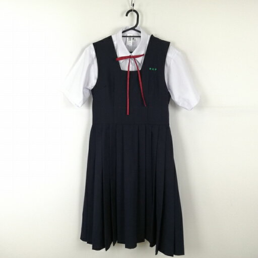 ジャンパースカート 紐タイ バスト90 ウエスト78 トンボ 冬物 女子 学生服 鹿児島松元中学 紺 制服 中古 ランクC EY3587 ジャンパースカート 紐タイ バスト90 ウエスト78 トンボ 冬物 女子 学生服 鹿児島松元中学 紺 制服 中古 ランクC EY3587