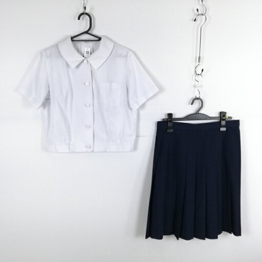 ブラウス スカート 上下2点セット LL 大きいサイズ 富士ヨット 夏物 女子 学生服 宮崎大学教育学部附属中学 白 中古 ランクC EY3733 ブラウス スカート 上下2点セット LL 大きいサイズ 富士ヨット 夏物 女子 学生服 宮崎大学教育学部附属中学 白 中古 ランクC EY3733