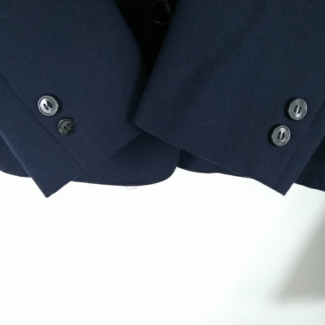 ブレザー スカート 上下2点セット 冬物 女子 学生服 神奈川平塚山城中学 紺 制服 中古 ランクC EY3741