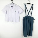 ブラウス スカート 上下2点セット 富士ヨット 夏物 女子 学生服 兵庫飾磨高校 白 制服 中古 ランクC EY8126