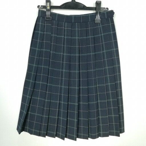 スクールスカート 夏物 w60-丈58 チェック 福岡三国中学 プリーツ 学生服 制服 女子 中古 HK7088 スクールスカート 夏物 w60-丈58 チェック 福岡三国中学 プリーツ 学生服 制服 女子 中古 HK7088