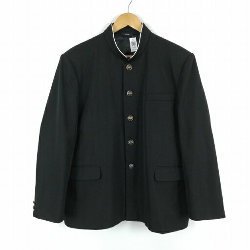 学生服 学ラン 170B 男子 トンボ 上着 丸洗い可 ウール混 ラウンドカラー カシドス 黒 中古 ランクB a3 JJ6546 学生服 学ラン 170B 男子 トンボ 上着 丸洗い可 ウール混 ラウンドカラー カシドス 黒 中古 ランクB a3 JJ6546
