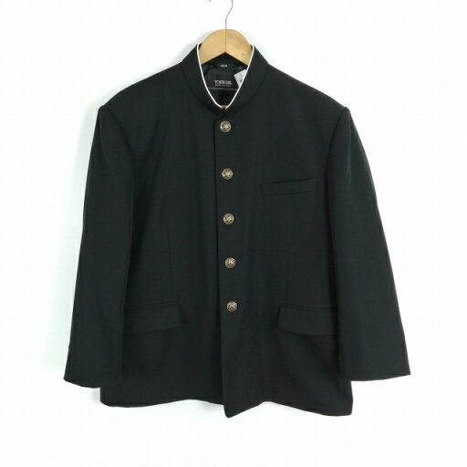 学生服 学ラン 165B 男子 上着 丸洗い可 ウール混 標準型学生服 ラウンドカラー カシドス 黒 中古 ランクC a3 JJ6558 学生服 学ラン 165B 男子 上着 丸洗い可 ウール混 標準型学生服 ラウンドカラー カシドス 黒 中古 ランクC a3 JJ6558