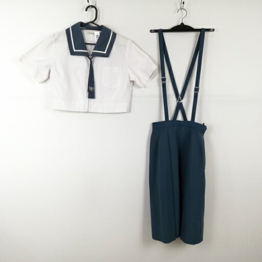 ブラウス スカート ネクタイ 上下3点セット 夏物 女子 学生服 大分昭和中学 白 制服 中古 ランクC EY4249 ブラウス スカート ネクタイ 上下3点セット 夏物 女子 学生服 大分昭和中学 白 制服 中古 ランクC EY4249