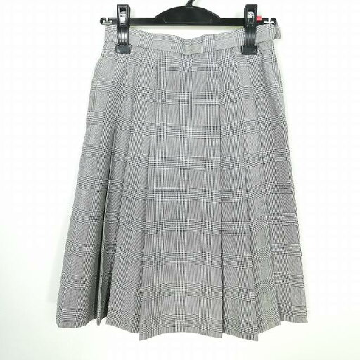 スクールスカート 夏物 w63-丈55 チェック 中学 高校 プリーツ 学生服 制服 女子 中古 HK7026 スクールスカート 夏物 w63-丈55 チェック 中学 高校 プリーツ 学生服 制服 女子 中古 HK7026