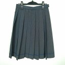 スクールスカート 夏物 w66-丈61 チェック 中学 高校 プリーツ 学生服 制服 女子 中古 HK7067