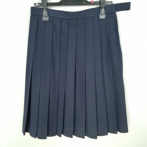 スクールスカート 冬物 w63-丈56 紺 中学 高校 プリーツ 学生服 制服 女子 中古 HK7174 スクールスカート 冬物 w63-丈56 紺 中学 高校 プリーツ 学生服 制服 女子 中古 HK7174
